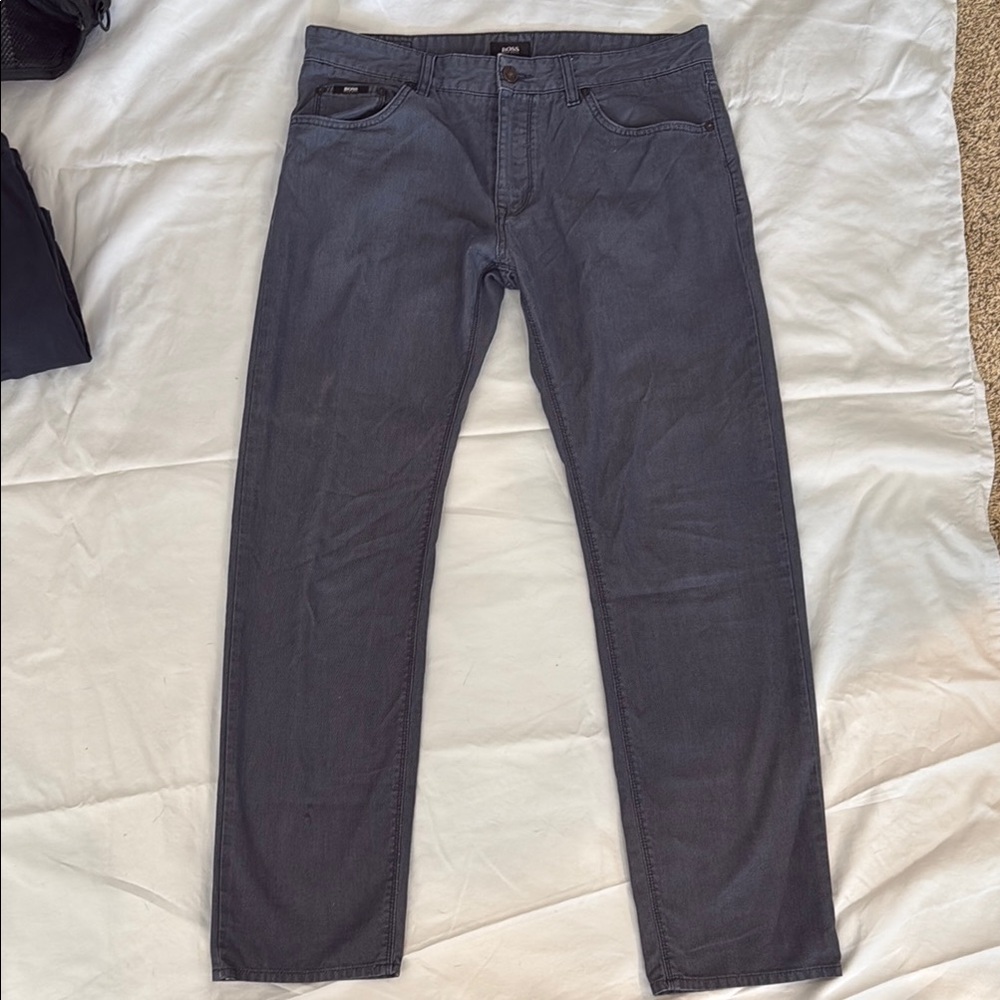 Hugo Boss Men’s Charcoal Denim Jeans